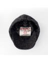 Szary kaszkiet z wełny Harris Tweed w pepitę